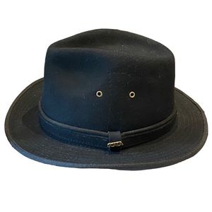 Scala Black Felt Men’s Hat Fedora Old Money 22in